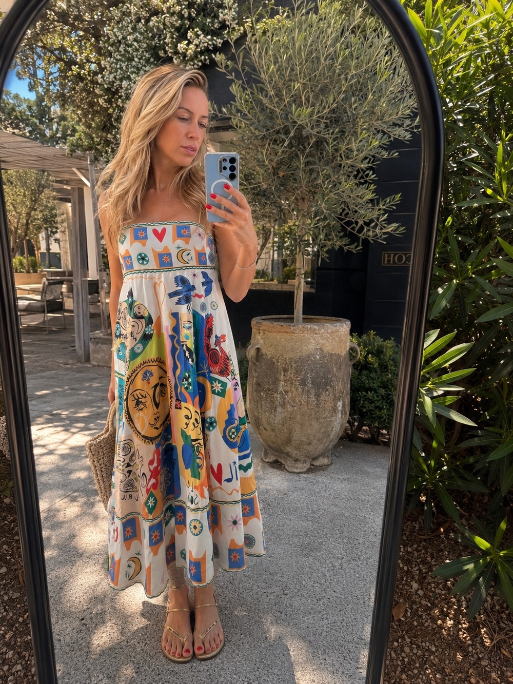 Bohemian Multicolor Midi Dress